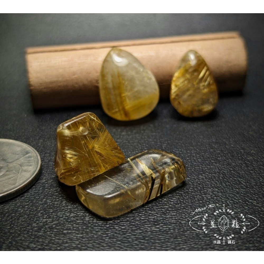 鈦髮晶隨形裸石-細節圖3