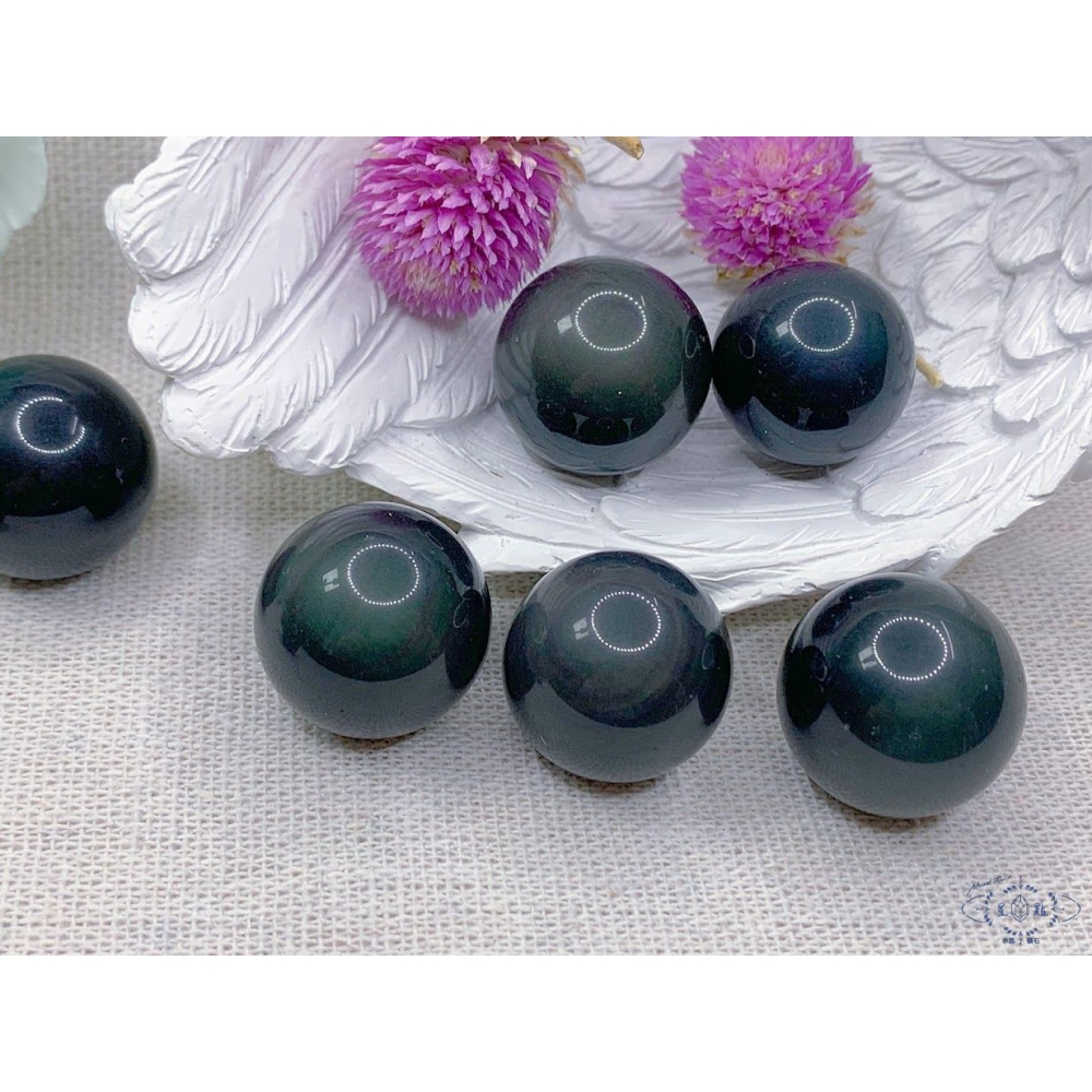 黑曜石小球~彩曜石小球-細節圖5