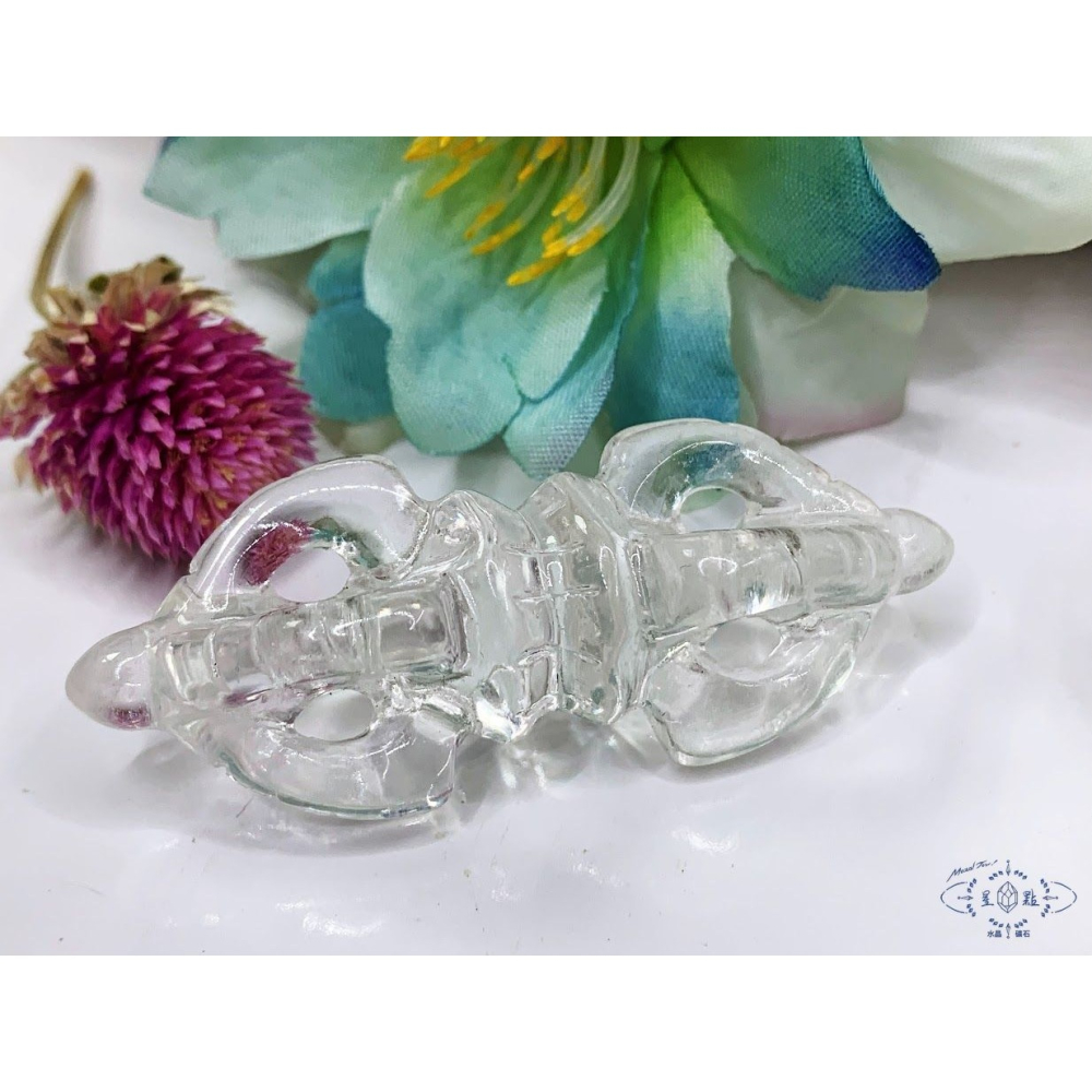 白水晶法器~白水晶金鋼杵-細節圖3