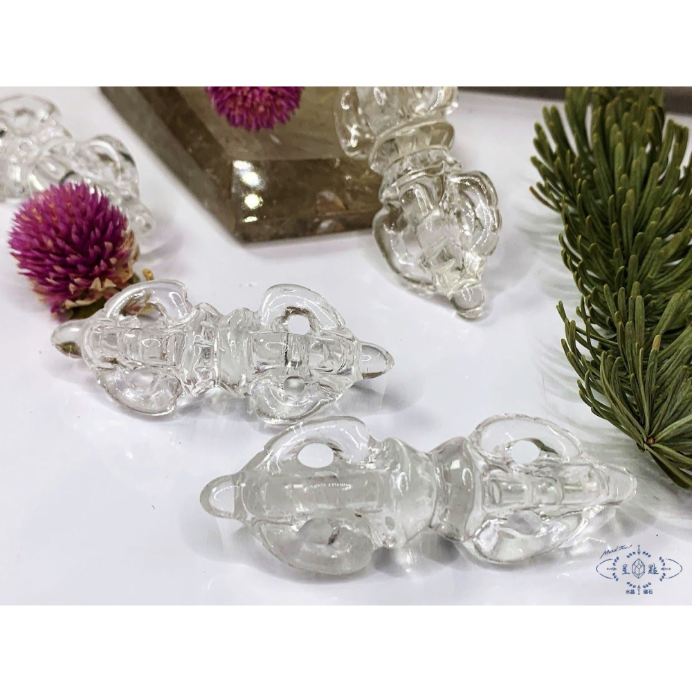 白水晶法器~白水晶金鋼杵-細節圖4