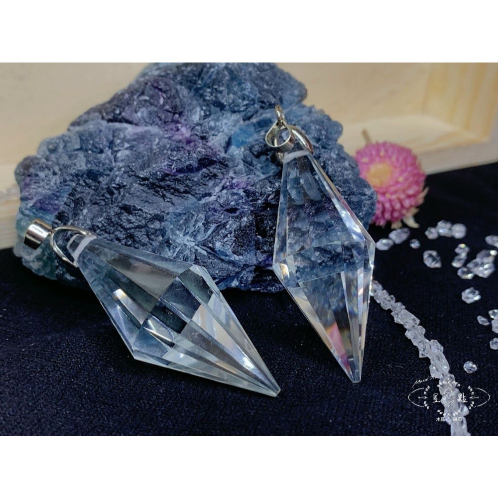 雙尖水晶靈擺墜子-細節圖3