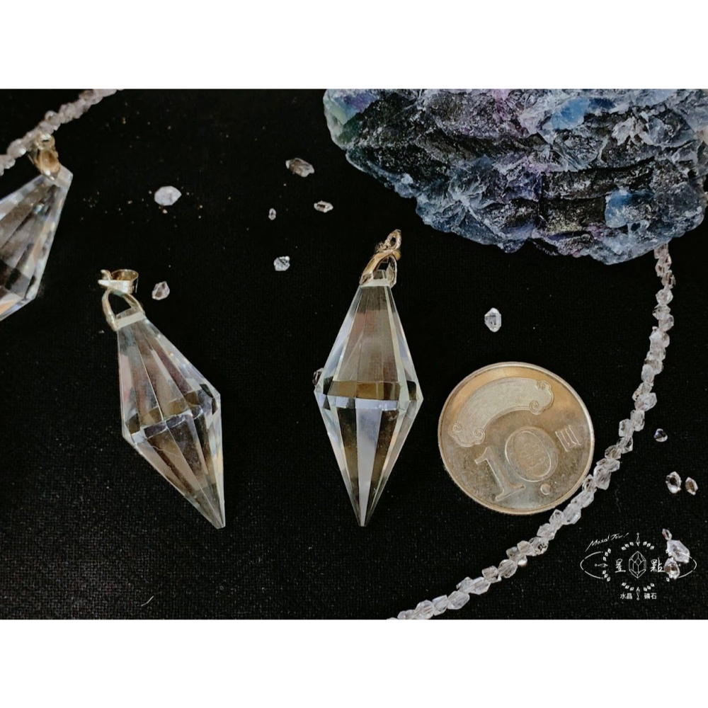 雙尖水晶靈擺墜子-細節圖4