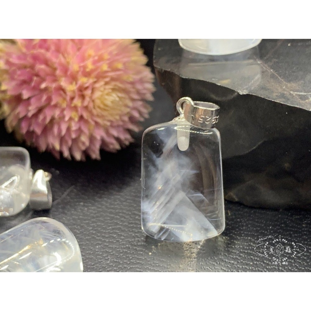 藍針水晶小墜-細節圖2