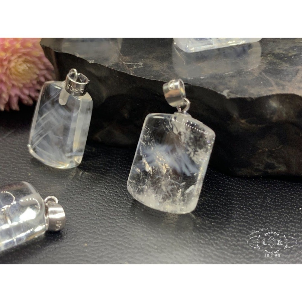 藍針水晶小墜-細節圖3