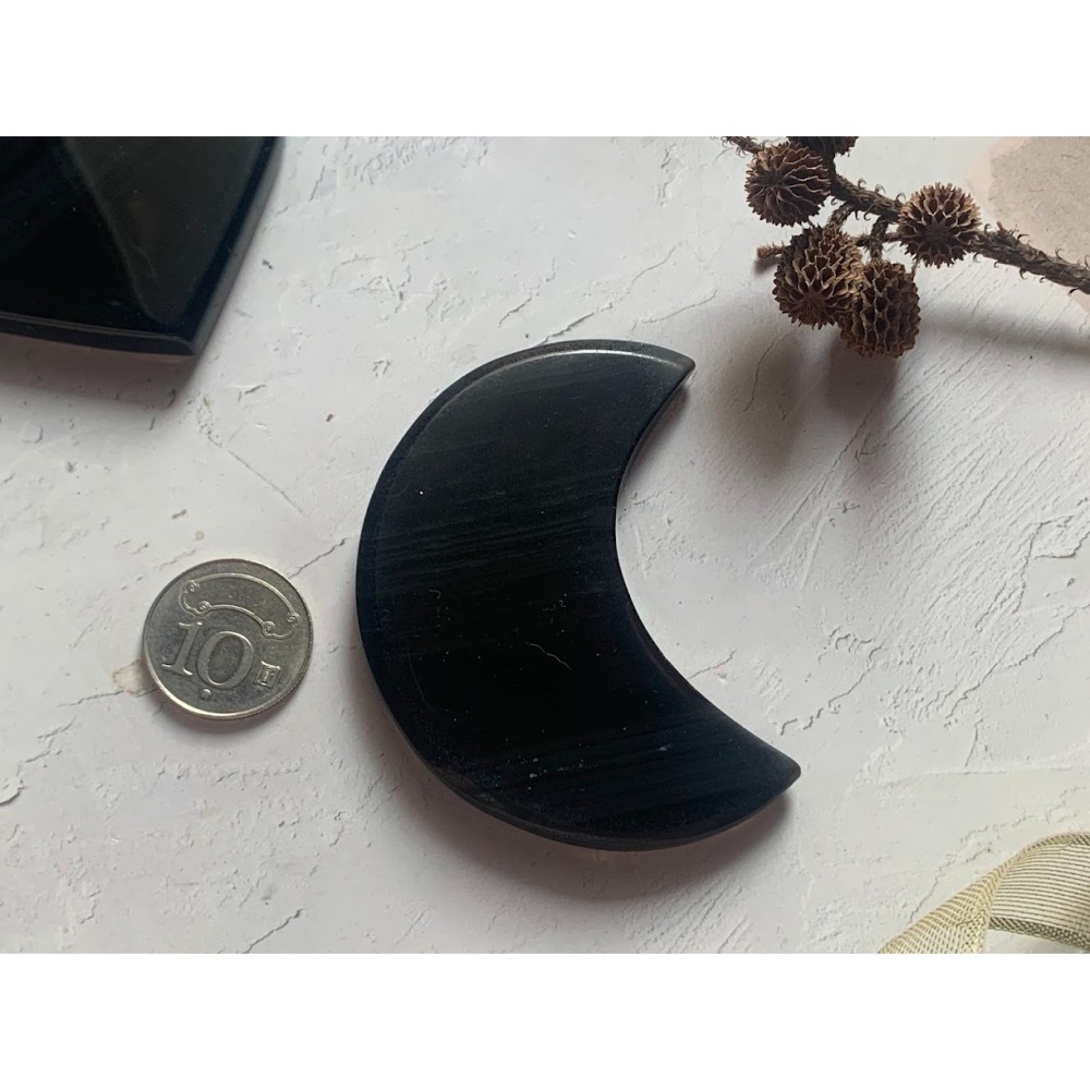 午夜蕾絲擺件~午夜蕾絲黑曜石-細節圖4