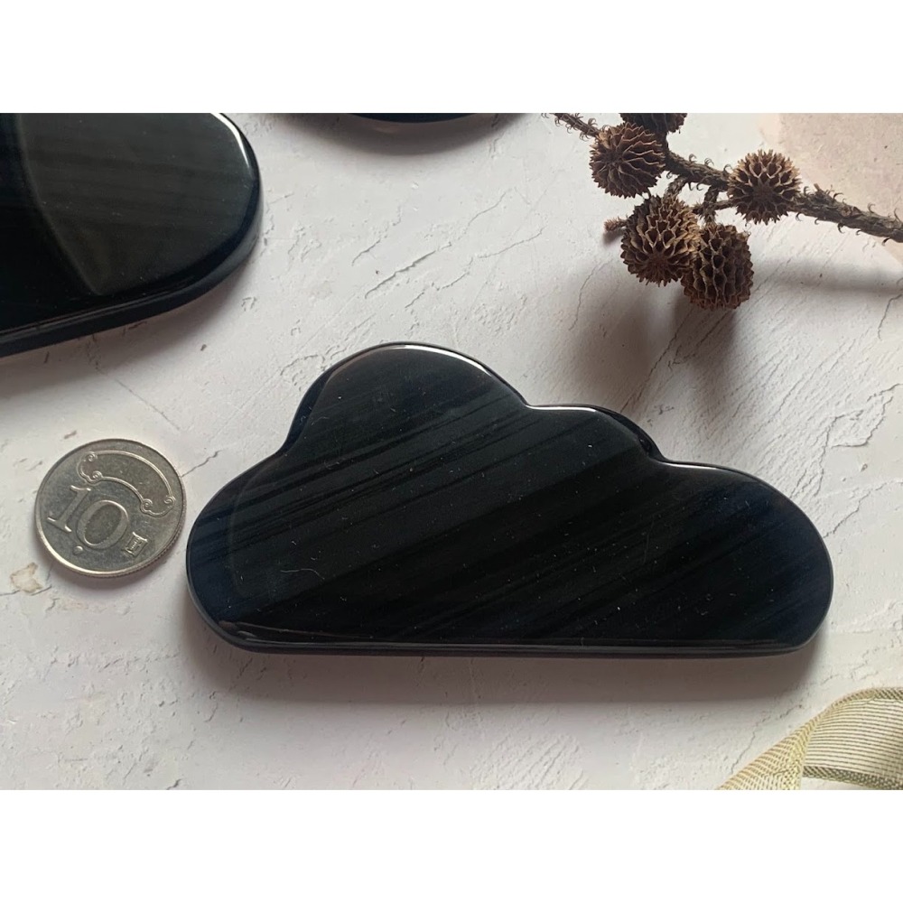 午夜蕾絲擺件~午夜蕾絲黑曜石-細節圖5