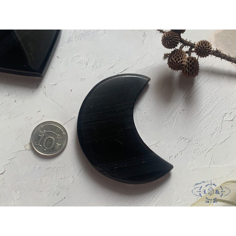 午夜蕾絲擺件~午夜蕾絲黑曜石-細節圖4