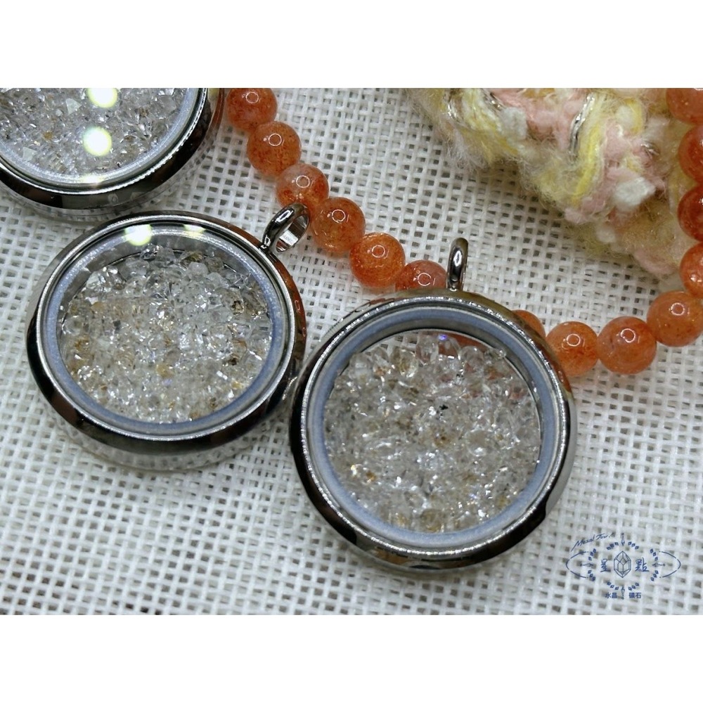 油膽水晶盒項鍊~油膽赫基蒙墜飾-細節圖5