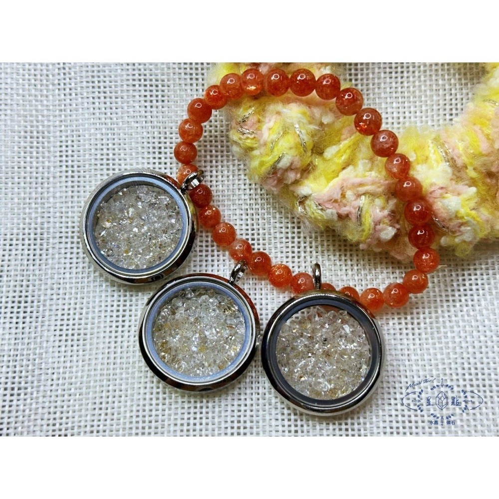 油膽水晶盒項鍊~油膽赫基蒙墜飾-細節圖4