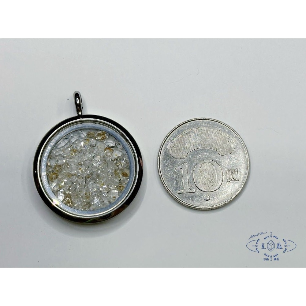 油膽水晶盒項鍊~油膽赫基蒙墜飾-細節圖8