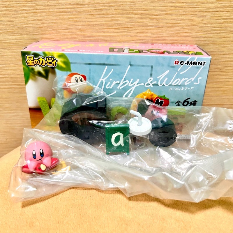 【阿皮小舖】現貨二手 內袋未拆 星之卡比 字母擺設 盒玩  Kirby & Words RE-MENT  文字 咖啡款-細節圖3