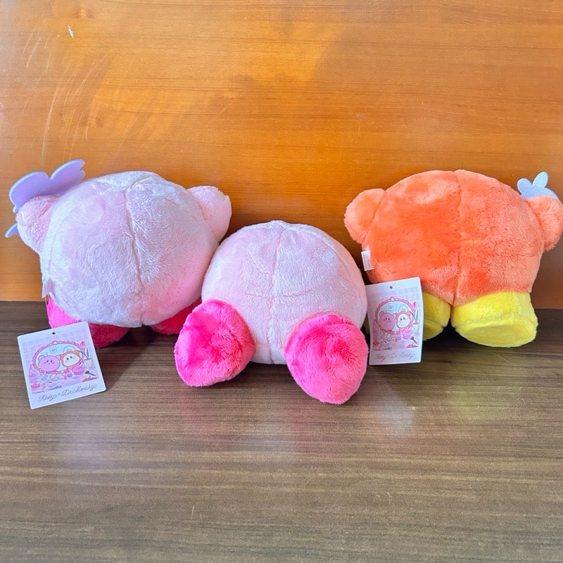 【阿皮小舖】日本景品 卡比之星  星之卡比 三隻合售 玩偶 娃娃 Kirby×Dr.MORICKY Happy Days-細節圖2