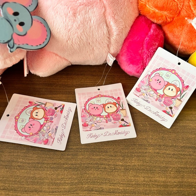 【阿皮小舖】日本景品 卡比之星  星之卡比 三隻合售 玩偶 娃娃 Kirby×Dr.MORICKY Happy Days-細節圖3