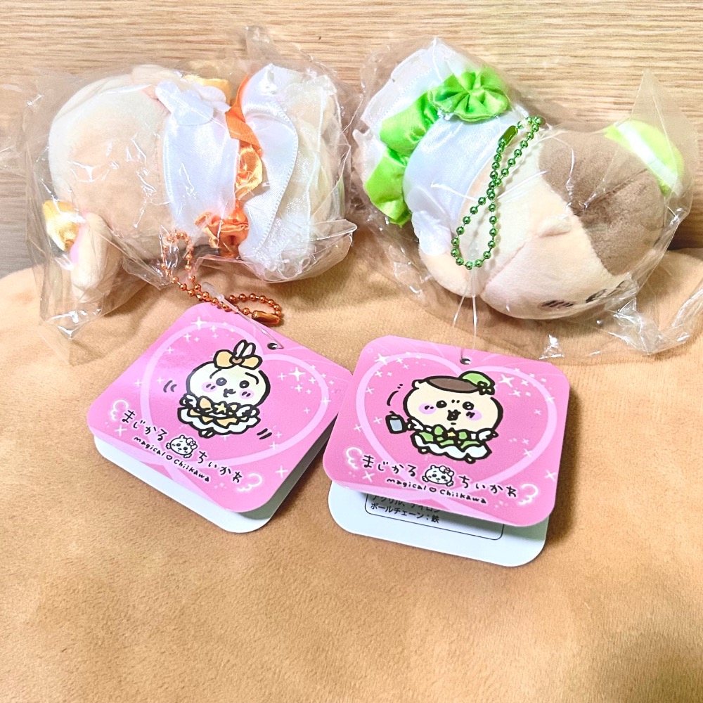 【阿皮小舖】日本現貨 全新未拆 吉伊卡哇  ちいかわ chiikawa 魔法少女趴姿 吊飾玩偶 吊娃 烏薩奇&栗子饅頭-細節圖5