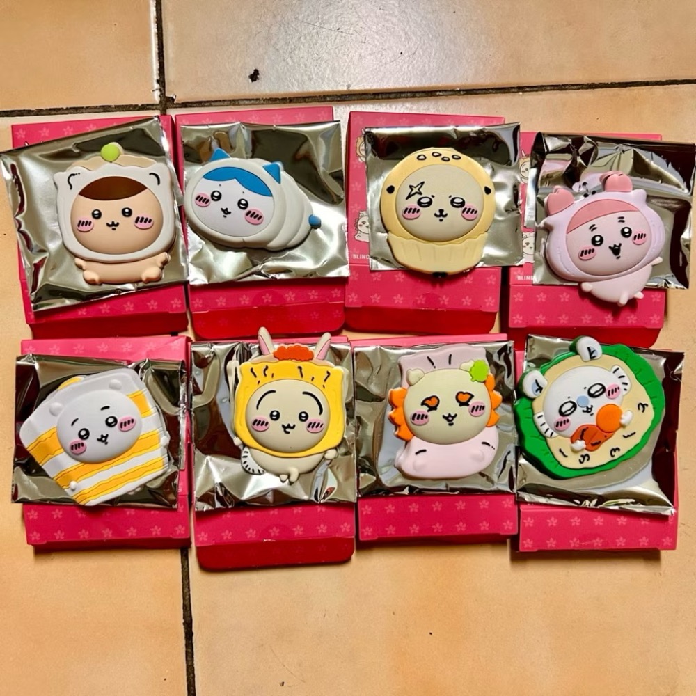 【阿皮小舖】現貨二手拆檢 香港 吉伊卡哇 飲茶 港點 立體磁鐵 一整組 八款-細節圖2