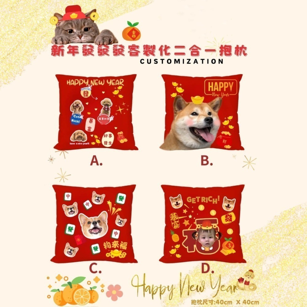 來圖訂製 客製化 二合一 抱枕+被子 照片客製化-細節圖2