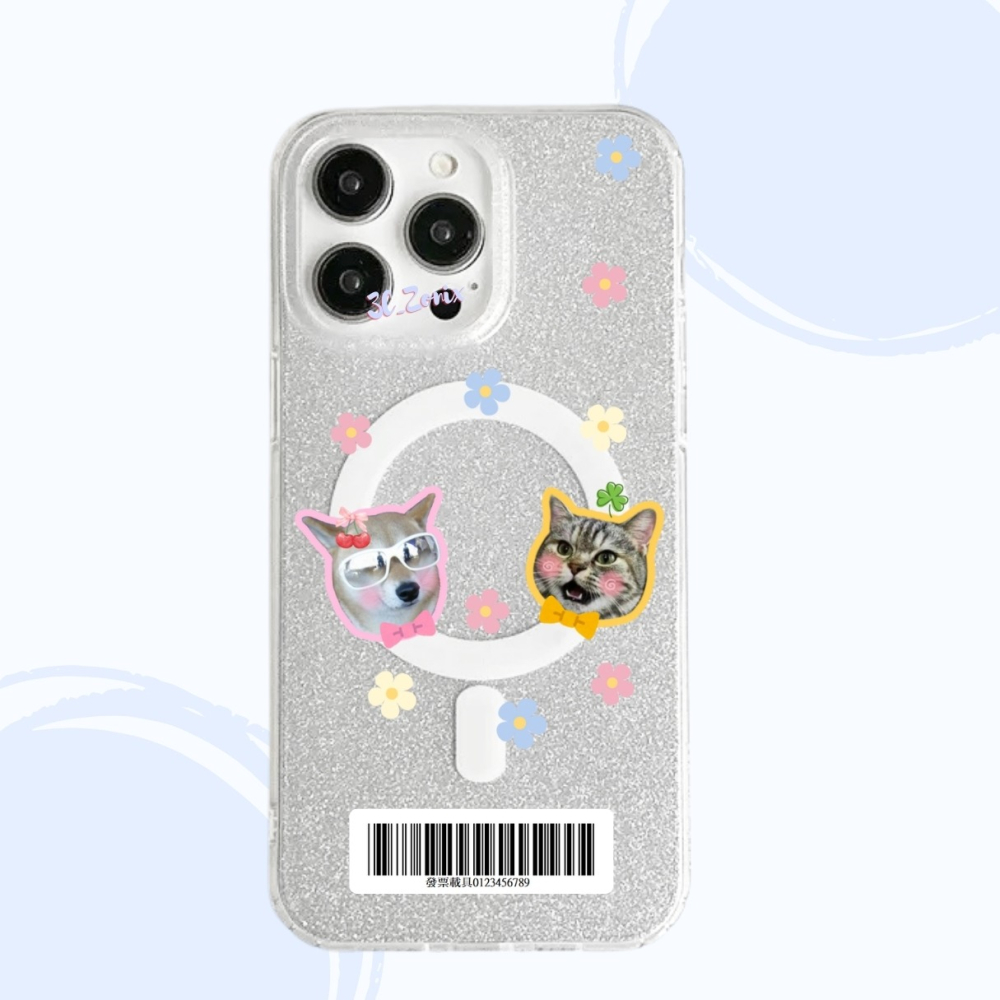 來圖訂製 客製化商品 磁吸閃銀防摔殼 照片客製化-細節圖3