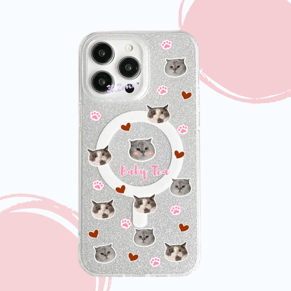 來圖訂製 客製化商品 磁吸閃銀防摔殼 照片客製化-細節圖6