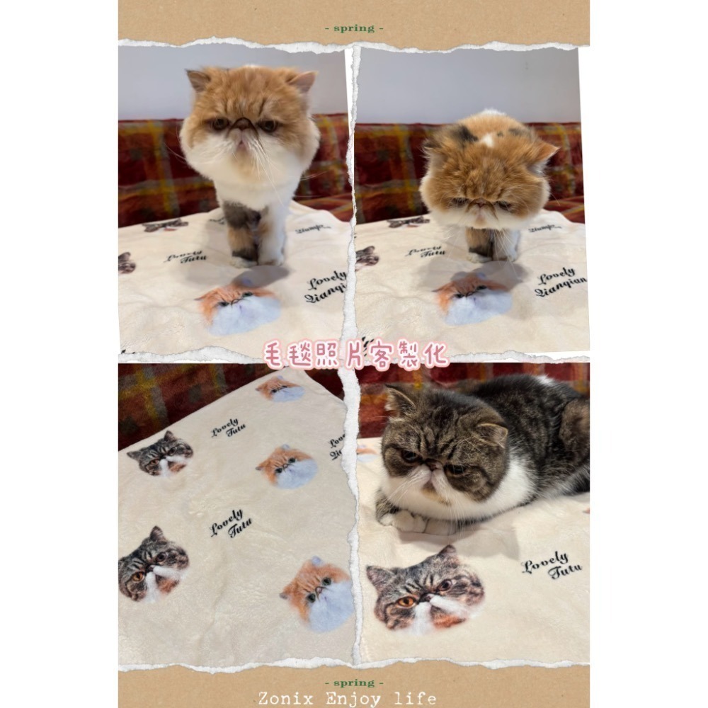 來圖訂製 客製化 毛毯 照片客製化 聖誕款 新年款-細節圖3