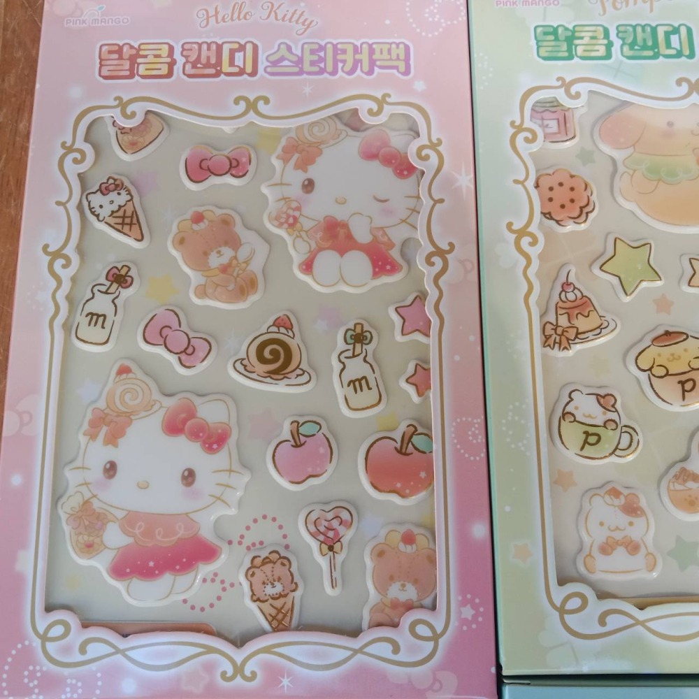 韓國 HELLO KITTY 美樂蒂 布丁狗 庫洛米 大耳狗 雙子星 立體貼紙-細節圖2
