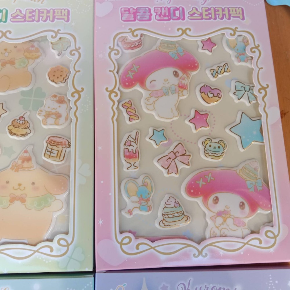 韓國 HELLO KITTY 美樂蒂 布丁狗 庫洛米 大耳狗 雙子星 立體貼紙-細節圖4