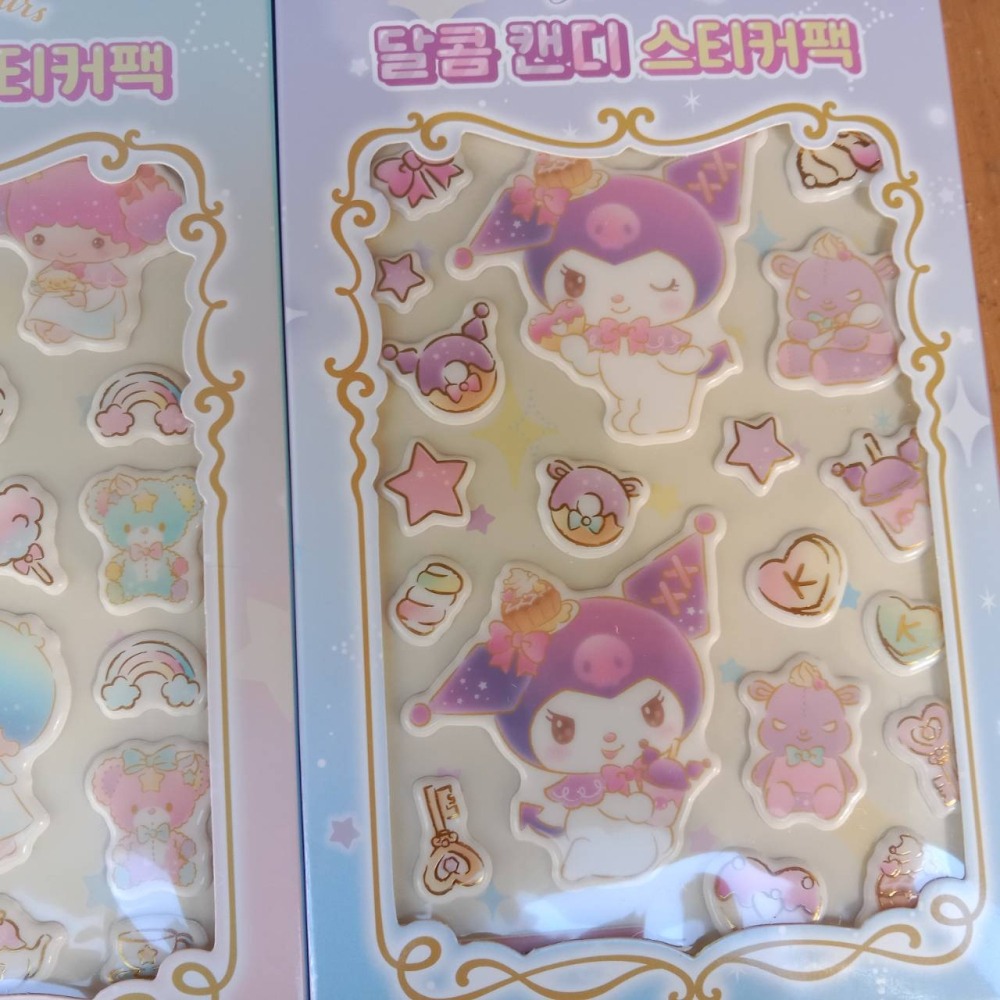 韓國 HELLO KITTY 美樂蒂 布丁狗 庫洛米 大耳狗 雙子星 立體貼紙-細節圖5