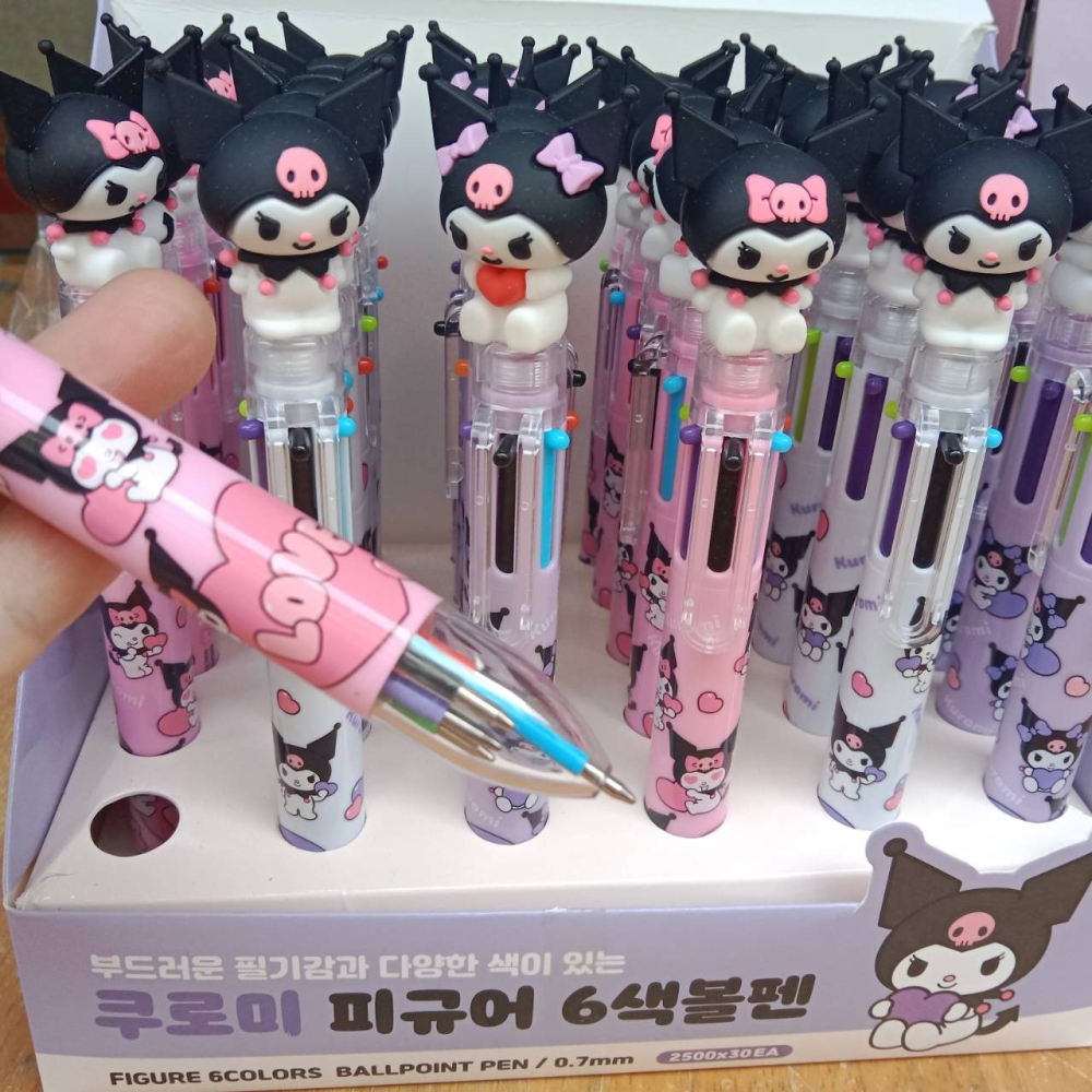 韓國 庫洛米 6色 原子筆 0.7mm-細節圖3