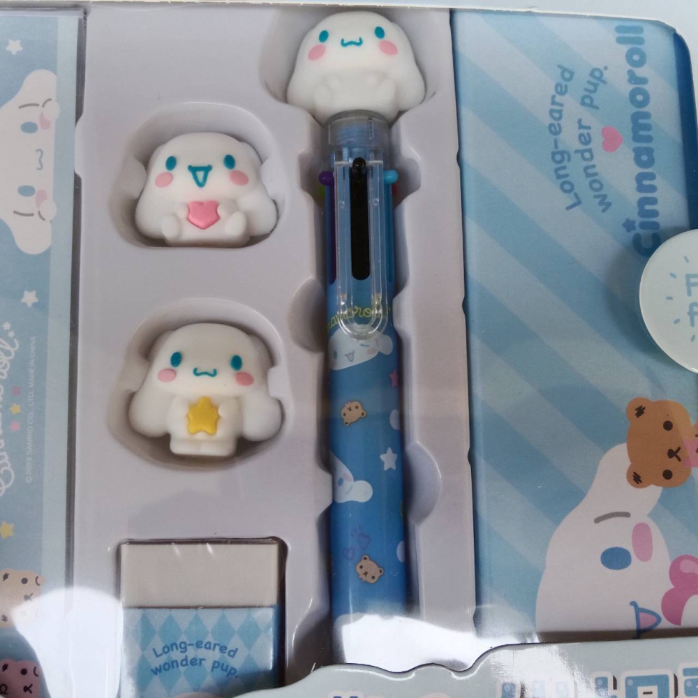 韓國 大耳狗 文具組 鉛筆 橡皮擦 原子筆 鉛筆盒-細節圖4