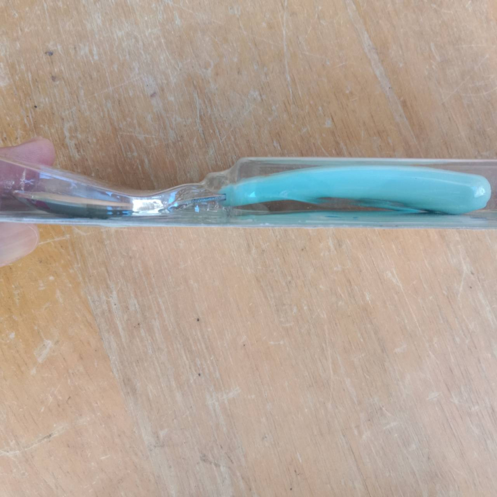 韓國 鯊魚寶寶 不銹鋼 叉子 湯匙 兒童餐具-細節圖2