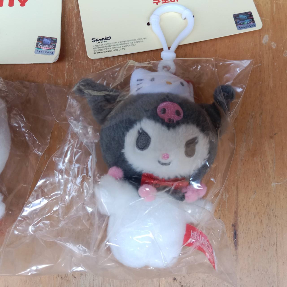 韓國代購  HELLO KITTY 美樂蒂  庫洛米 吊飾 布偶-細節圖4