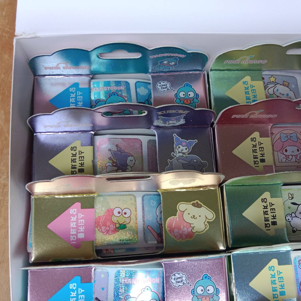 韓國代購  200入貼紙  庫洛米 大耳狗 美樂蒂 醜魚 帕恰狗 布丁狗-細節圖6