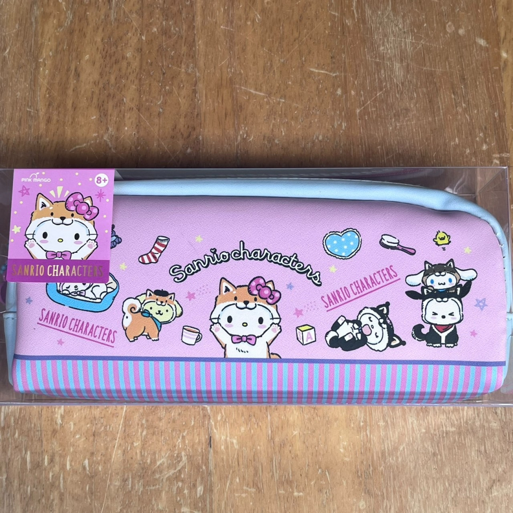 韓國 庫洛米 大耳狗 鉛筆袋 單層 軟皮 底部條紋 兩款隨機-細節圖6