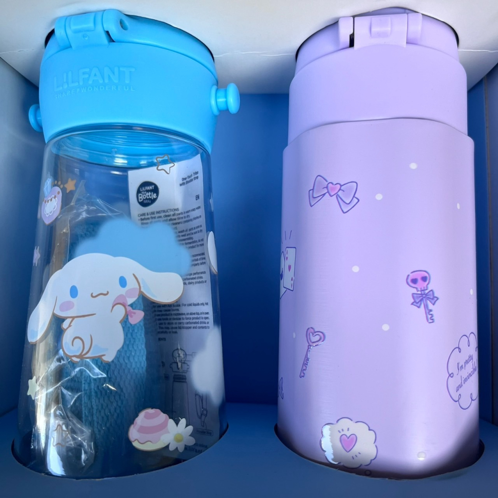 韓國  庫洛米 美樂蒂 水壺 470ml 保溫瓶 360ml 兩入一組-細節圖2