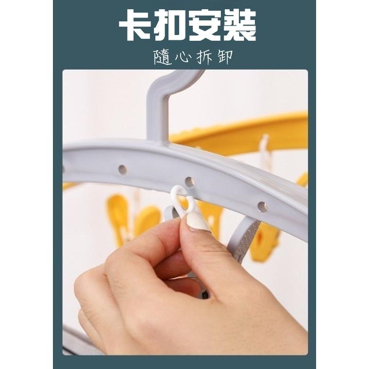 【藍總監】曬衣夾 衣夾 8夾 晾曬夾 晾衣架 衣架 褲夾 內衣 襪子 一字型多夾晾衣架 防風 加厚型曬衣夾 曬衣幫手-細節圖4