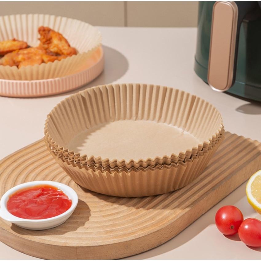 ✨全館免運✨ 氣炸鍋紙 氣炸鍋專用烘焙紙 氣炸鍋吸油紙 氣炸鍋專用紙 專用隔油紙 食品調理紙 圓形烘焙紙盤 氣炸專用-細節圖2