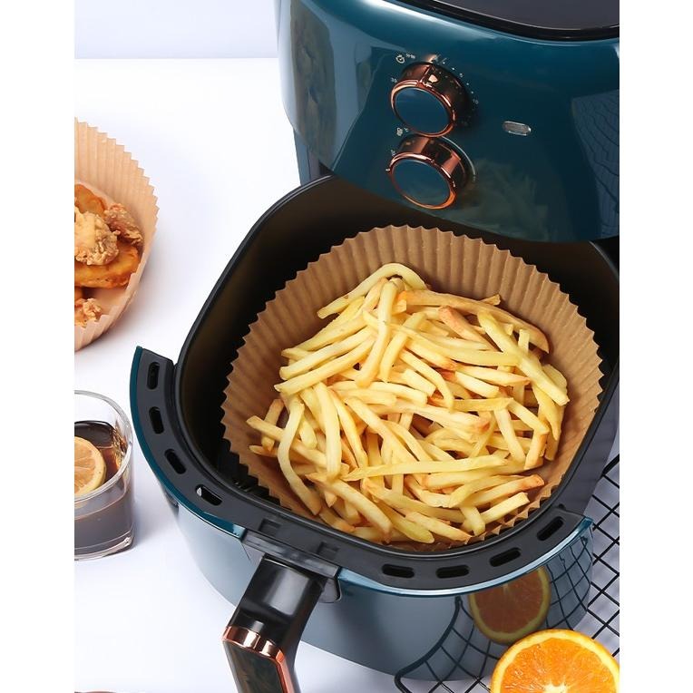 ✨全館免運✨ 氣炸鍋紙 氣炸鍋專用烘焙紙 氣炸鍋吸油紙 氣炸鍋專用紙 專用隔油紙 食品調理紙 圓形烘焙紙盤 氣炸專用-細節圖4