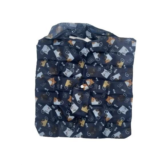 【藍總監】摺疊購物袋 收納購物袋 時尚購物袋 掛勾 環保購物袋 菜市場購物袋  造型 購物袋 大容量購物袋 可折疊購物-細節圖6