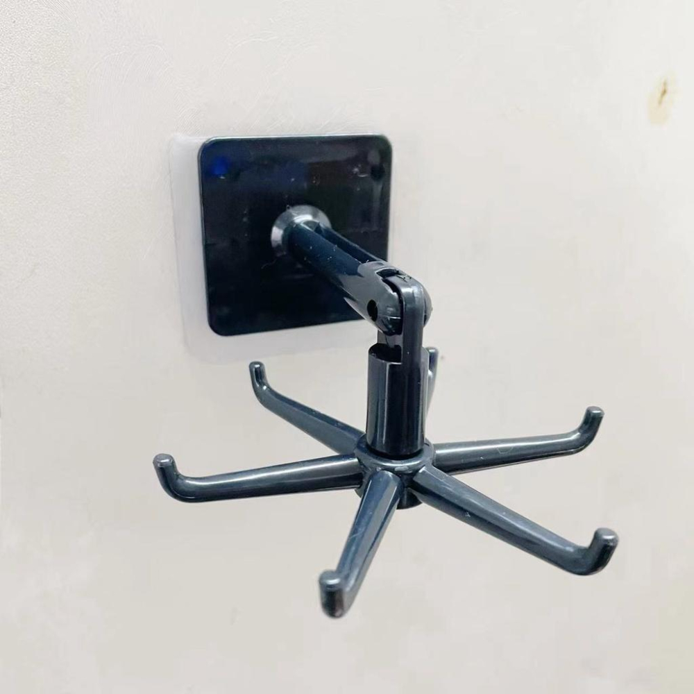 【藍總監】廚房無痕掛勾  廚房旋轉掛勾 廚房收納 廚具收納 六勾設計  6爪掛鉤 廚房 收納掛勾 旋轉掛勾 六爪 收納-細節圖4