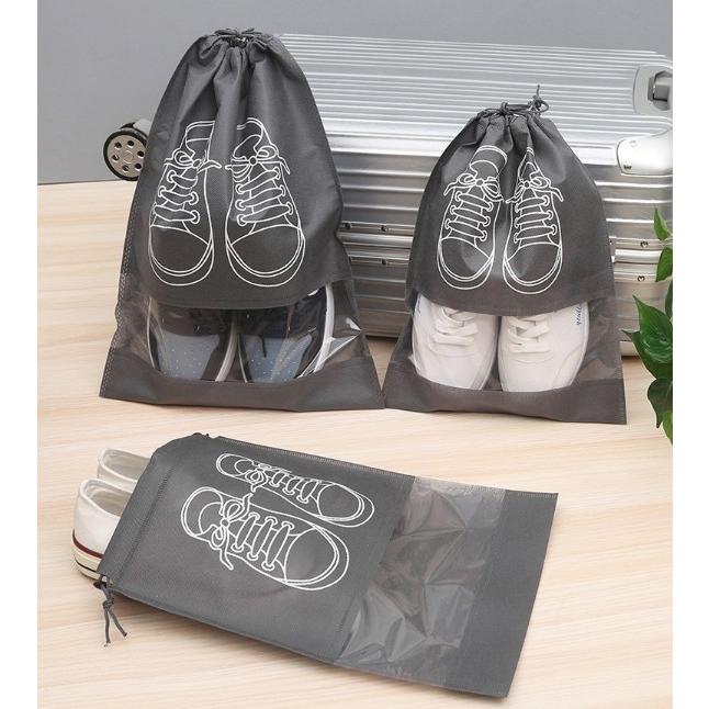 【藍總監】鞋子收納袋 鞋袋 束口鞋袋 防塵鞋袋 鞋子收納袋 旅行抽繩防塵鞋袋 鞋子收納 收納袋 旅行收納袋 鞋子收納包-細節圖2