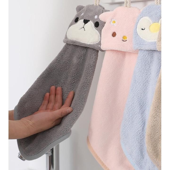 【藍總監】擦手巾 吸水 擦手布 動物擦手巾 可掛式擦手巾 擦手巾 小方巾 毛巾 珊瑚絨 吸水擦手巾 收納擦手巾 可愛款-細節圖4