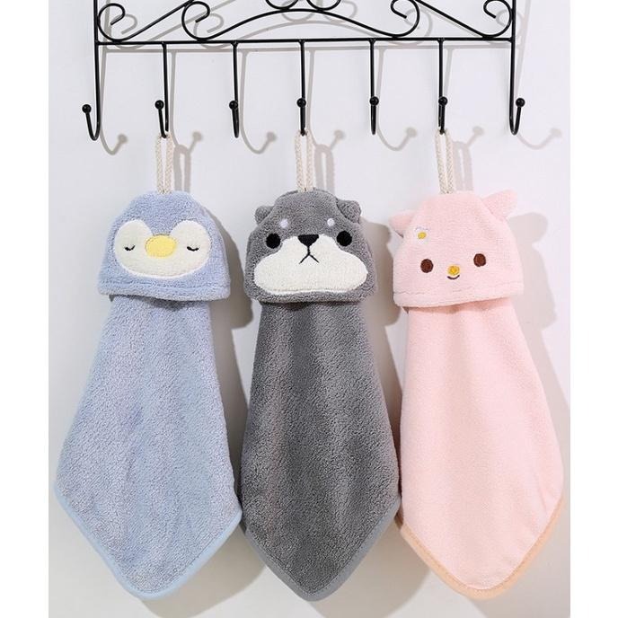 【藍總監】擦手巾 吸水 擦手布 動物擦手巾 可掛式擦手巾 擦手巾 小方巾 毛巾 珊瑚絨 吸水擦手巾 收納擦手巾 可愛款-細節圖5