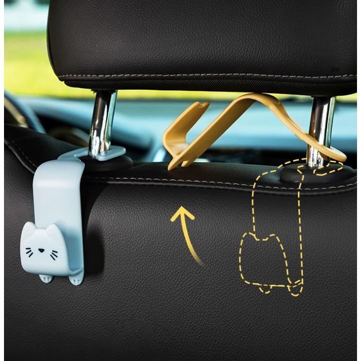 【藍總監】可愛款汽車頭枕掛勾 多功能掛勾 頭枕掛鉤 汽車掛鉤 車用掛鉤 後座掛勾 椅背掛鉤 汽車置物掛勾 椅背掛勾-細節圖4
