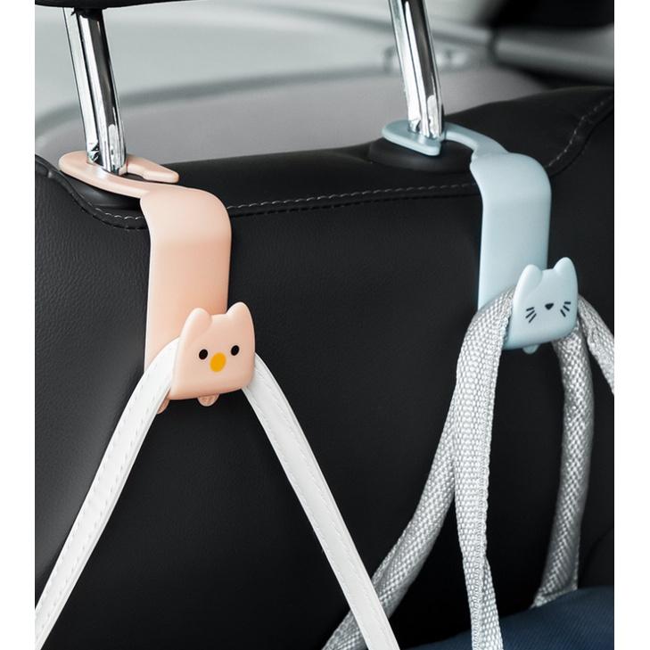 【藍總監】可愛款汽車頭枕掛勾 多功能掛勾 頭枕掛鉤 汽車掛鉤 車用掛鉤 後座掛勾 椅背掛鉤 汽車置物掛勾 椅背掛勾-細節圖5