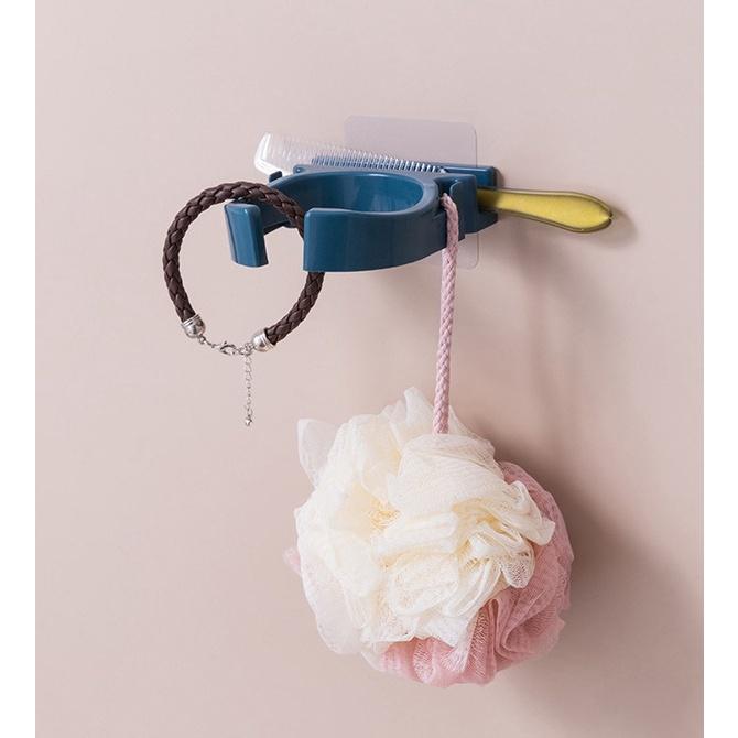 【藍總監】北歐風吹風機掛架 無痕貼吹風機收納架 衛浴收納 吹風機架 吹風機置物架 掛架 置物架 收納架 吹風機專用架-細節圖4