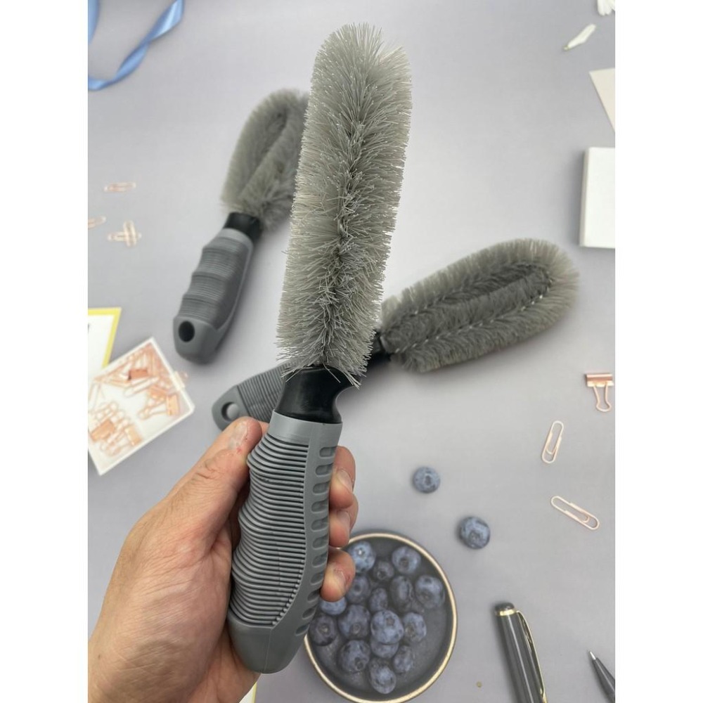✨全館免運✨ 輪圈清潔刷 輪框刷 鋁圈刷 汽車鋼圈刷 輪胎清潔 輪殼刷 腳踏車輪刷 機車輪框刷 廚房洗車 汽車刷-細節圖7