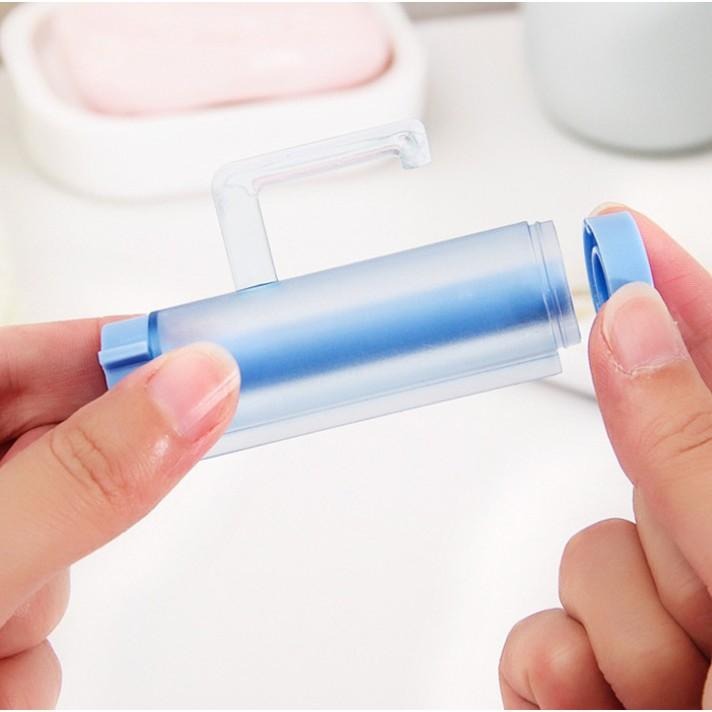 ✨全館免運✨ 吸盤擠牙膏器 牙膏座 洗面乳擠膏器 擠牙膏器 衛浴用品 牙膏省錢小幫手 隨機出貨不挑顏色 掛勾式-細節圖6