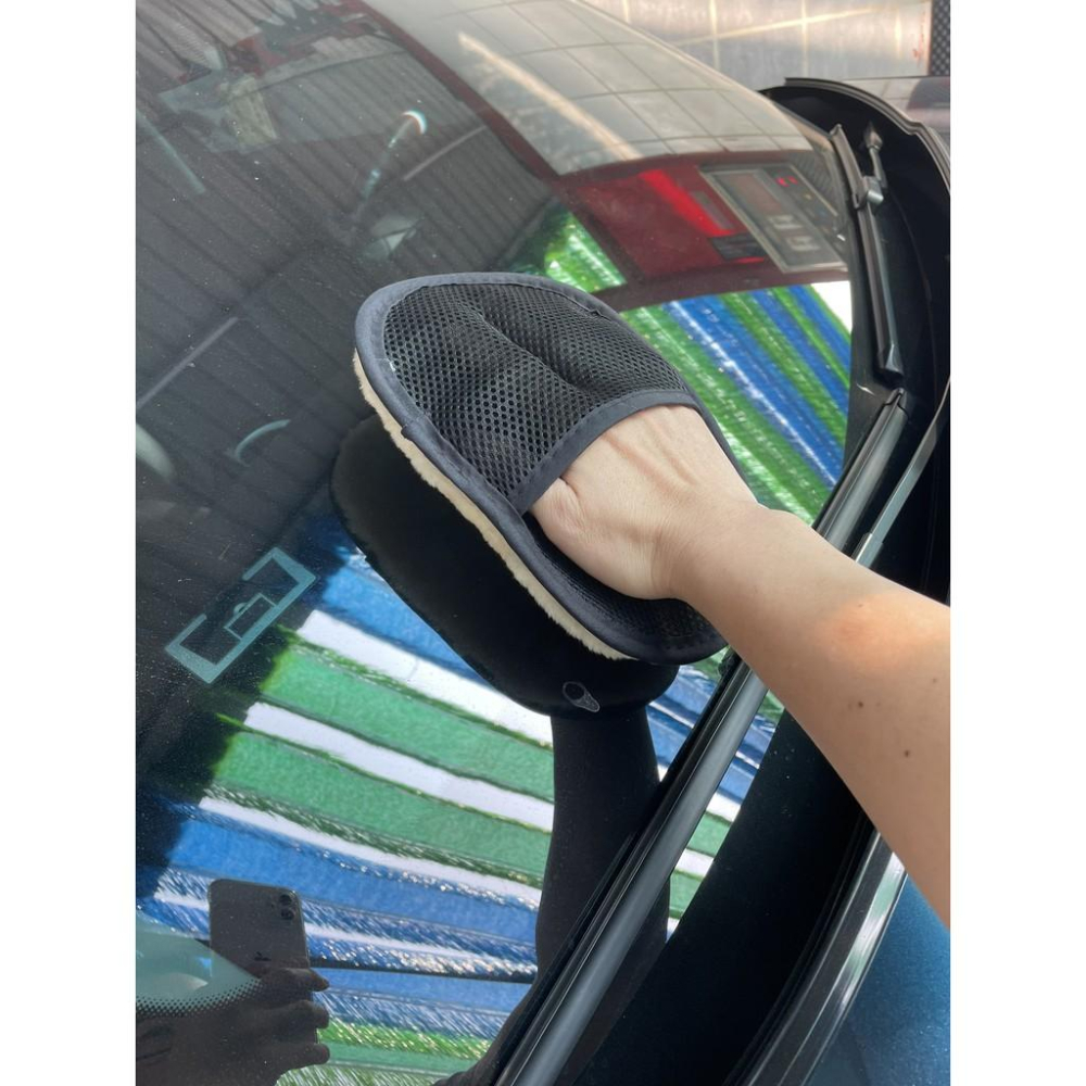 【藍總監】洗車工具 羊毛絨洗車手套 除塵刷 除塵撢 輪圈刷 輪圈清潔刷 汽車鋁圈刷 清潔刷 汽車清潔刷 洗車布 輪刷-細節圖3
