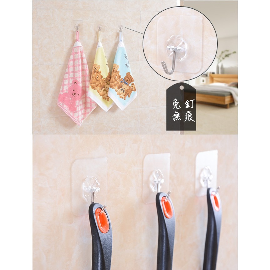 【藍總監】透明黏貼花形掛勾 無痕黏膠掛勾 免釘 透明黏貼掛勾 花形透明掛勾 無痕掛勾 掛勾 無痕掛勾 無痕系列-細節圖8