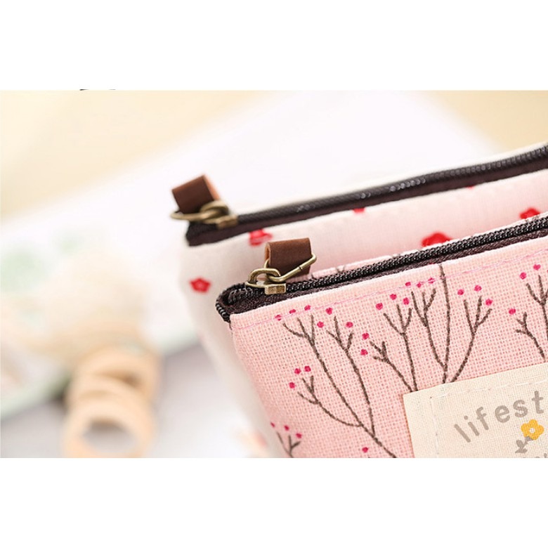 【藍總監】日本Zakka田園風碎花帆布零錢包 清新碎花零錢包 鑰匙包 收納包 零錢包 隨身小錢包 隨身零錢包-細節圖4