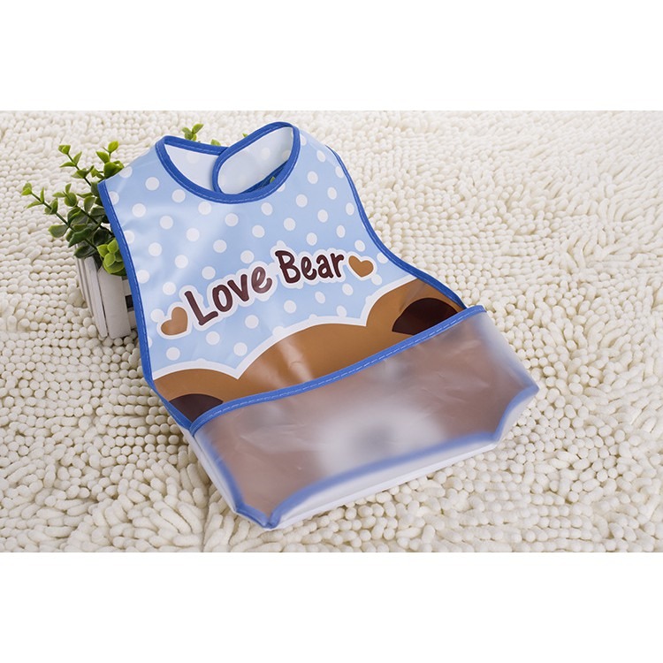 【藍總監】防水圍兜兜 立體式可翻摺 卡通防水圍兜 EVA塑膠防水軟圍兜 立體圍兜 塑膠圍兜 口水巾 吃飯圍兜兜-細節圖8